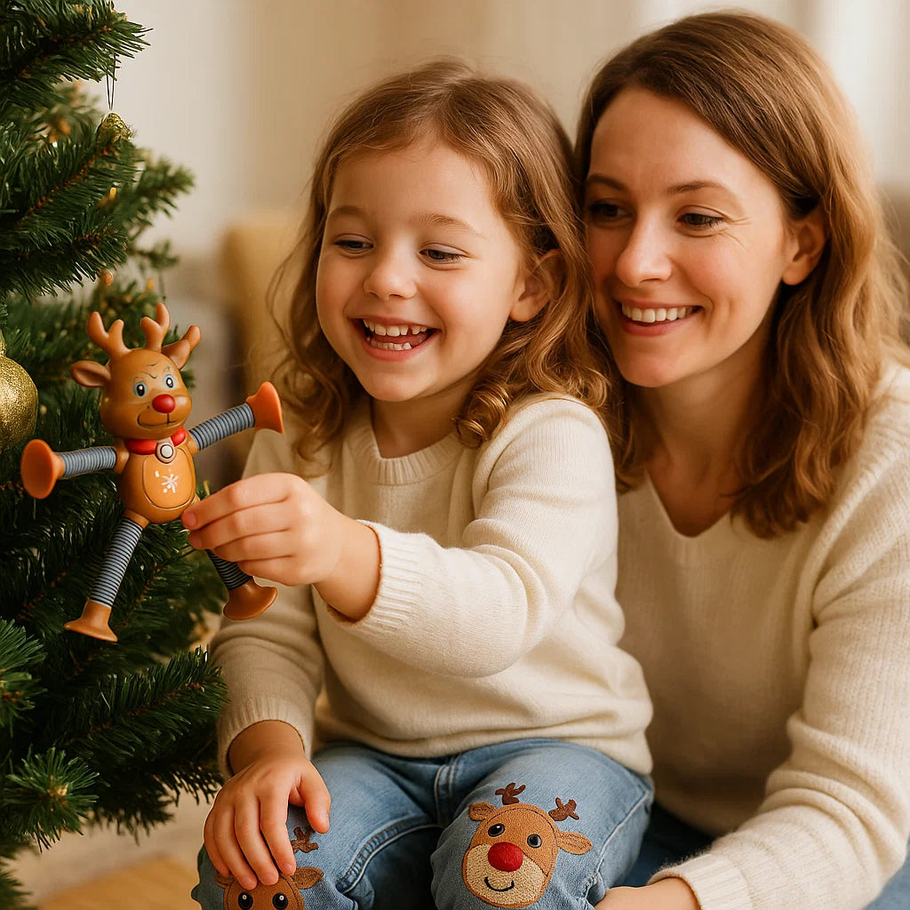 Maliben | Christmas Sensory Suction Cup Baby Toy Figures