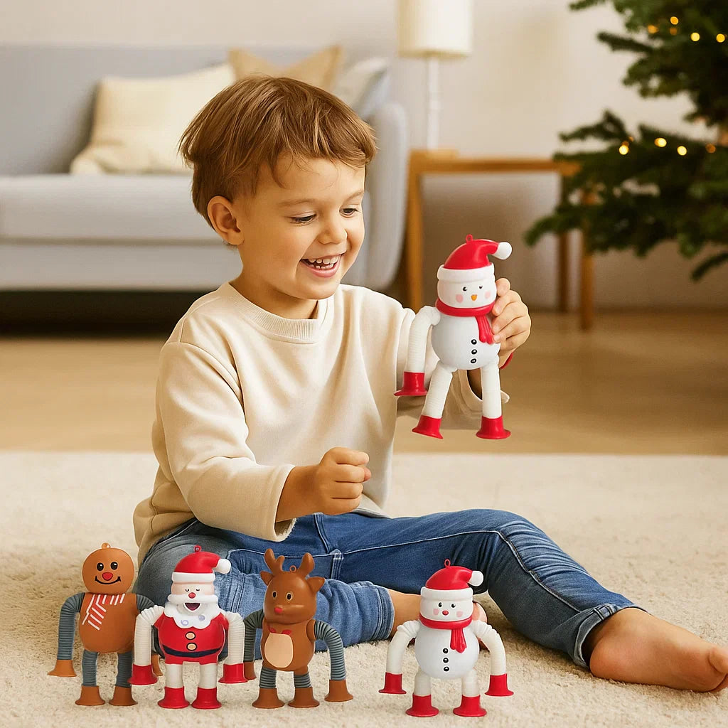 Maliben | Christmas Sensory Suction Cup Baby Toy Figures