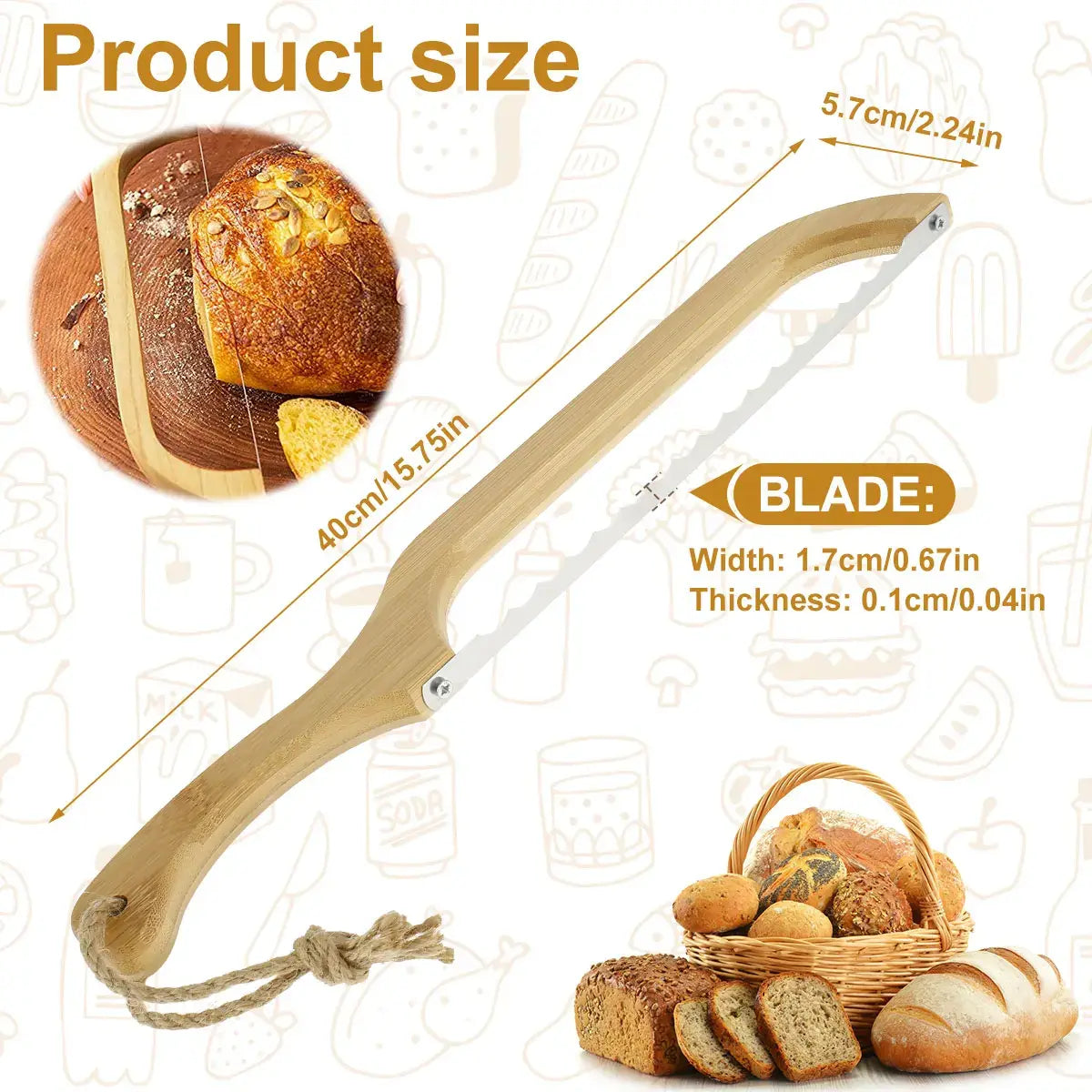Maliben | The Ultimate Bread Knife For Perfect Slicing - Breadmaster