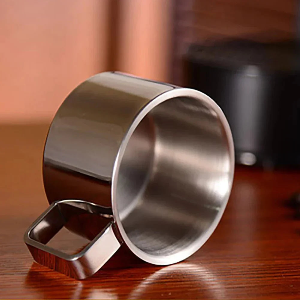 Maliben | Three-Piece Stainless Steel Coffee Cup Set
