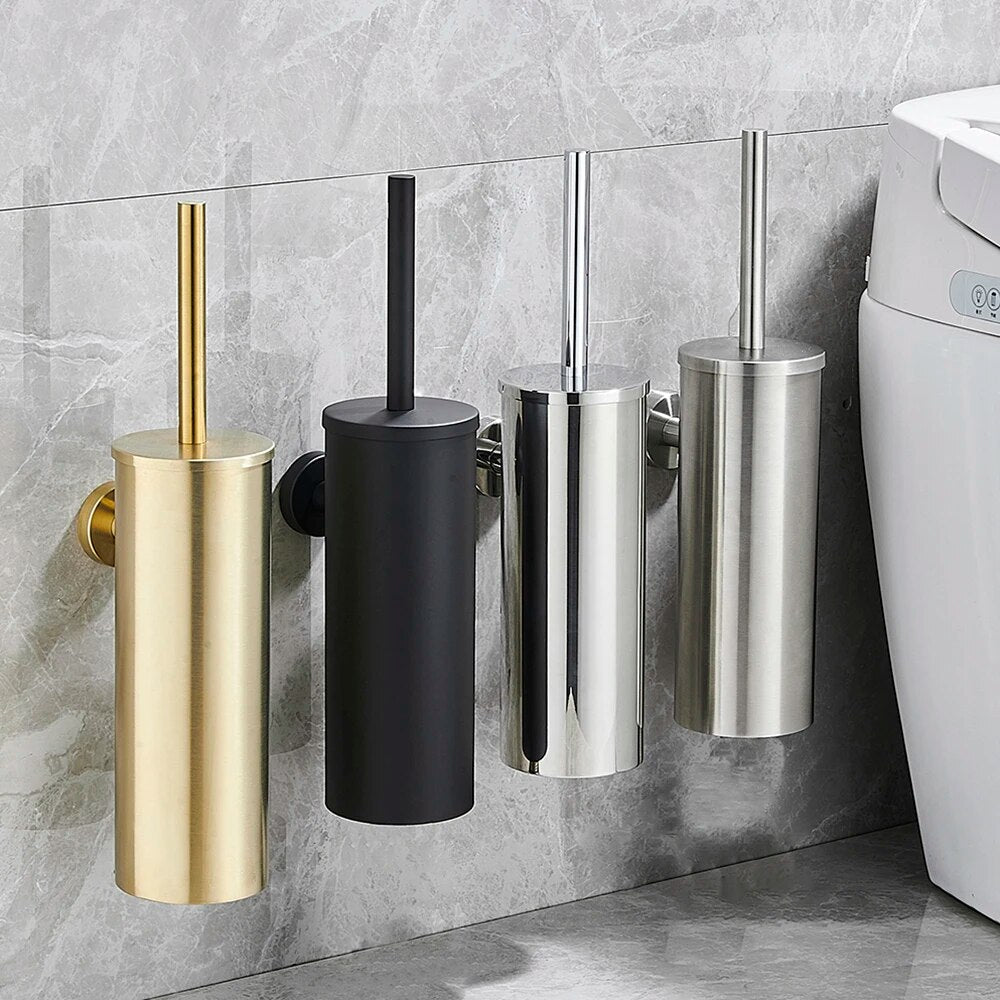 Maliben | Stylish Wall-Mounted Toilet Brush Holder - Made Of Stainless Steel