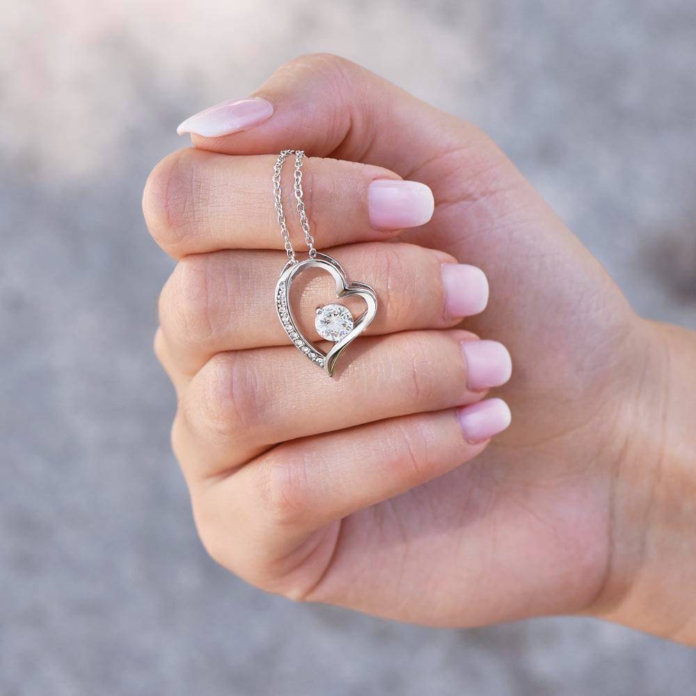 Maliben | Eternal Rose Box "To My Love" With Diamond Heart Necklace