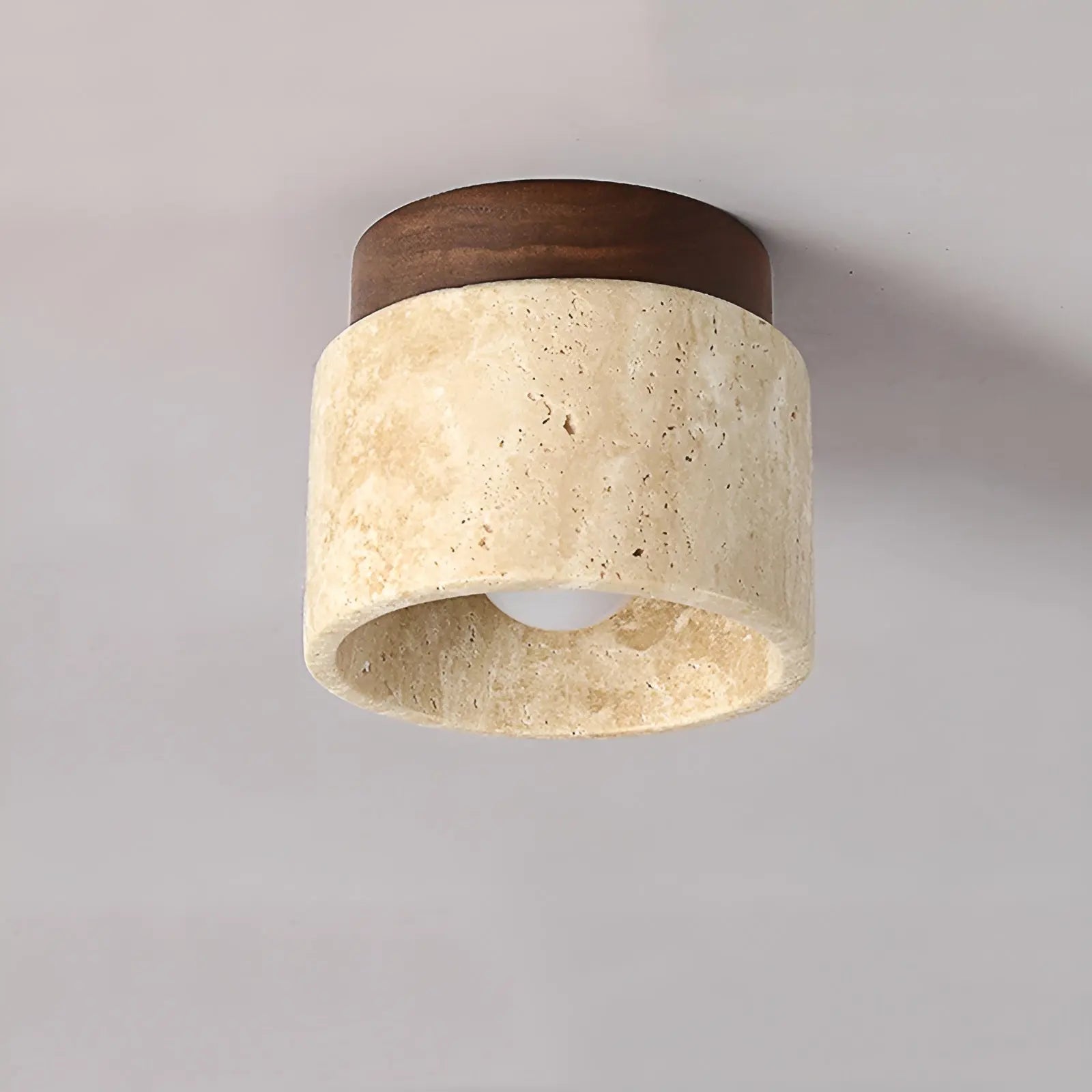 Maliben | Travaglow Rustic Travertine Ceiling Lamp