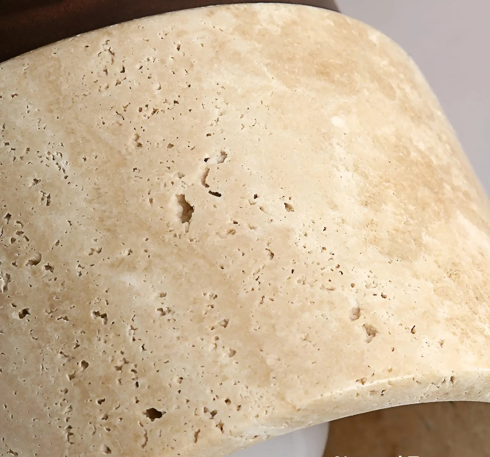 Maliben | Travaglow Rustic Travertine Ceiling Lamp