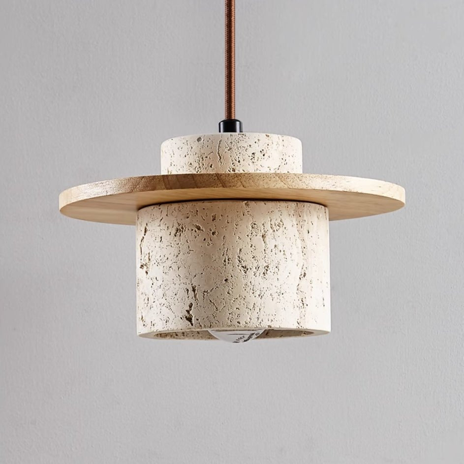 Maliben | Travertine Pendant Lamp For Natural Luxury - Stoneglow