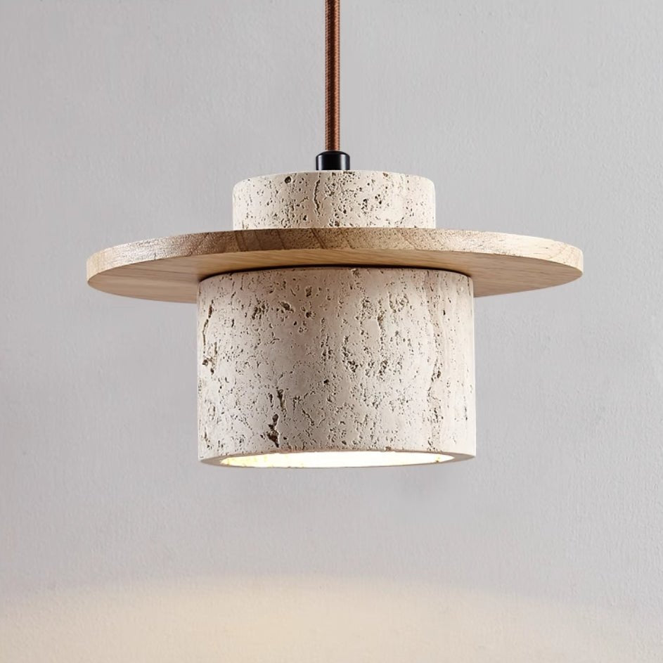 Maliben | Travertine Pendant Lamp For Natural Luxury - Stoneglow