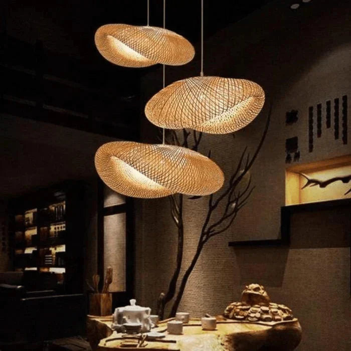 Maliben | Trendy Rattan Pendant Light - Naturglow