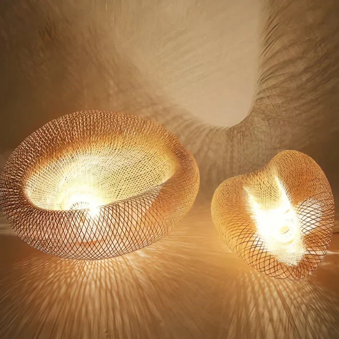 Maliben | Trendy Rattan Pendant Light - Naturglow