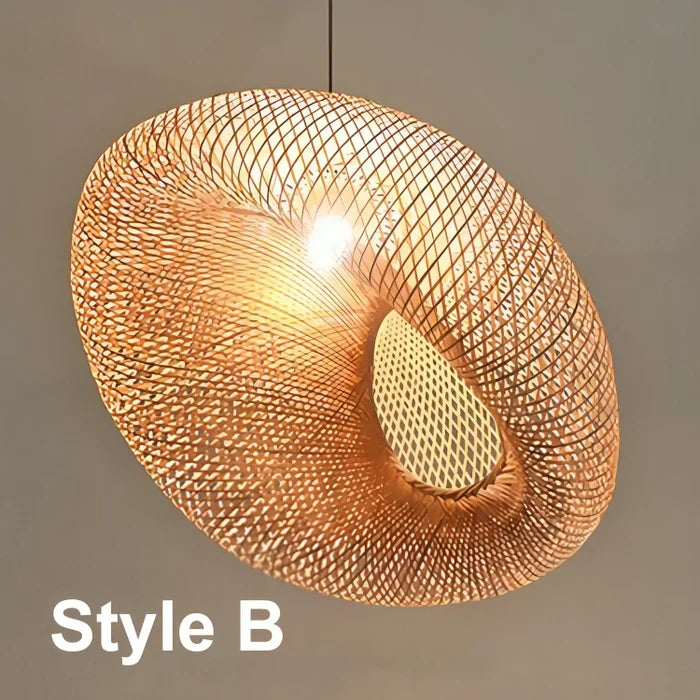 Maliben | Trendy Rattan Pendant Light - Naturglow