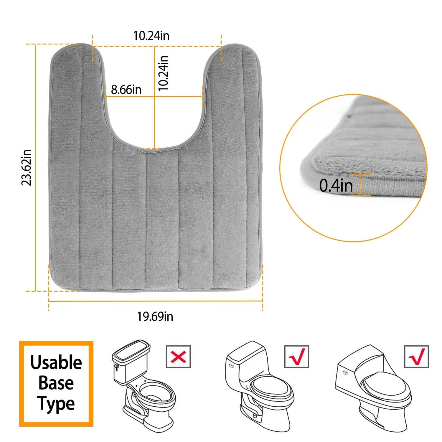 Maliben | U-Shaped Non-Slip Toilet Mat