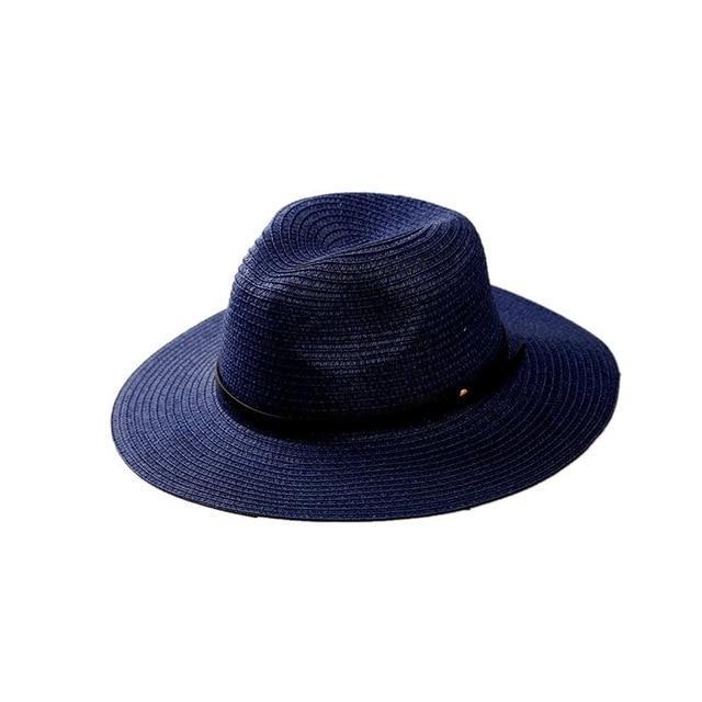 Maliben | Women's Wide Brim Straw Panama Roll Up Hat