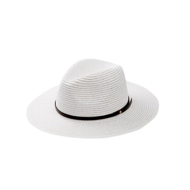 Maliben | Women's Wide Brim Straw Panama Roll Up Hat
