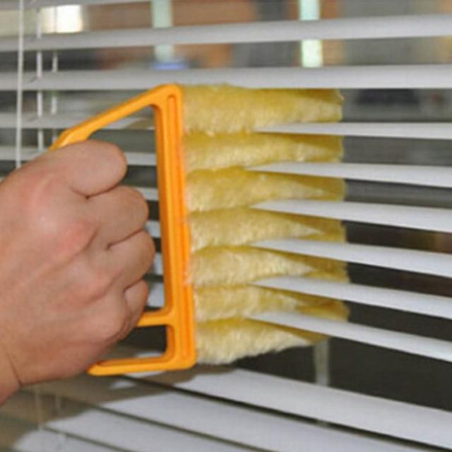 Maliben | Useful Microfiber Window Cleaning Brush Air Conditioner Duster Cleaner With Washable Venetian Blind Blade Cleaning Cloth