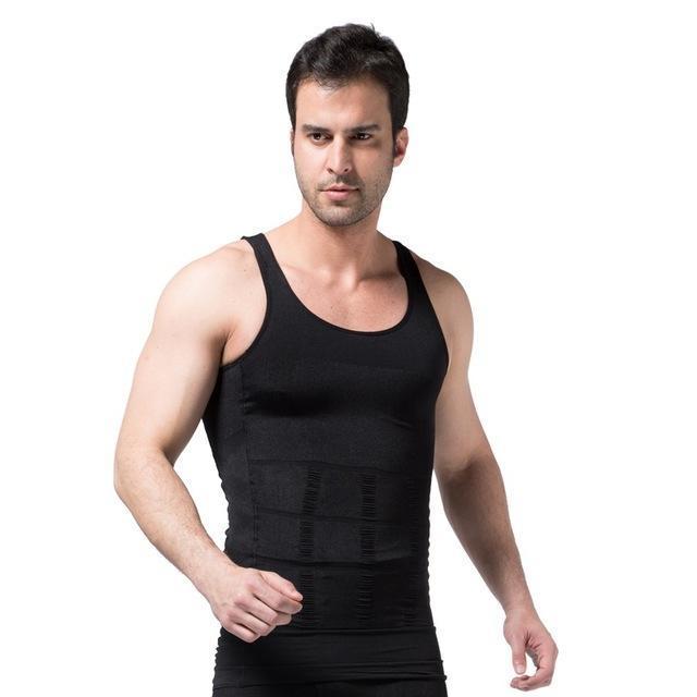Maliben Men's Slimming Body Shaper Vest — Compression Undershirt