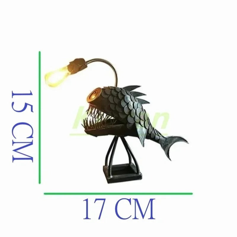 Maliben Steampunk Angler Fish Lamp – Cool & Unusual Floor Lamp for Your Home