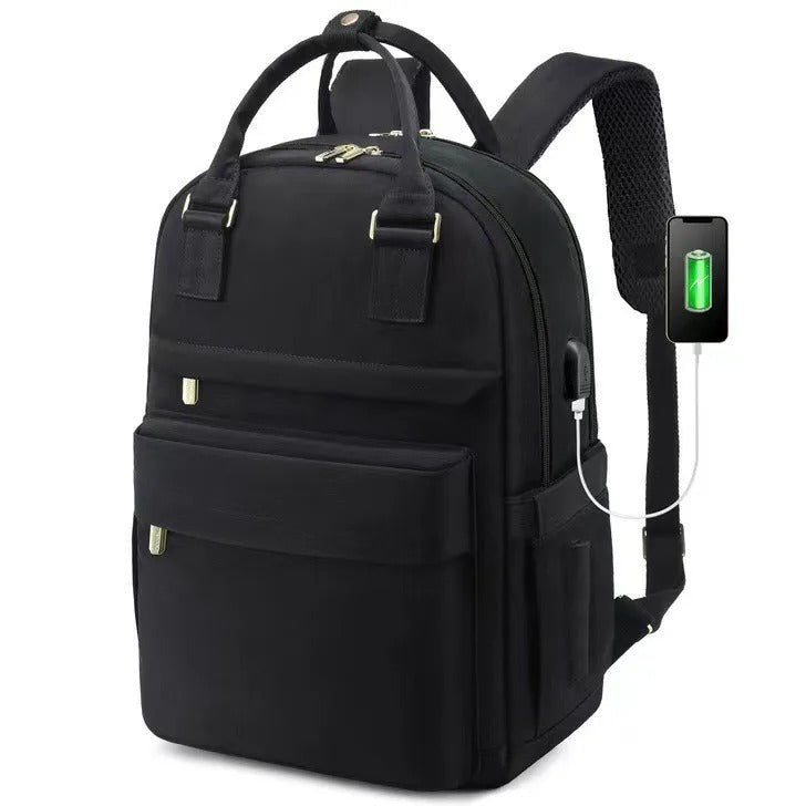 Maliben | Women’S Waterproof Laptop Backpack With Usb Charging – Stylish 17-Inch Work, School & Travel Bag