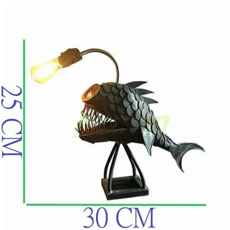 Maliben Steampunk Angler Fish Lamp – Cool & Unusual Floor Lamp for Your Home