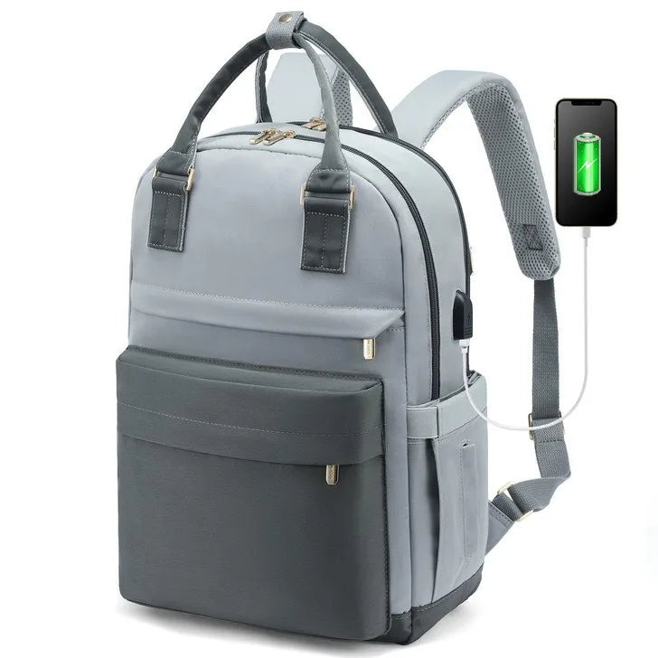 Maliben | Women’S Waterproof Laptop Backpack With Usb Charging – Stylish 17-Inch Work, School & Travel Bag