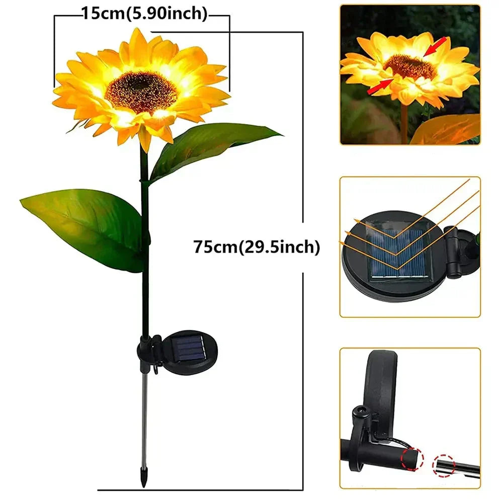 Maliben | Waterproof Solar Energy Sunflower Lamp - Solarbloom