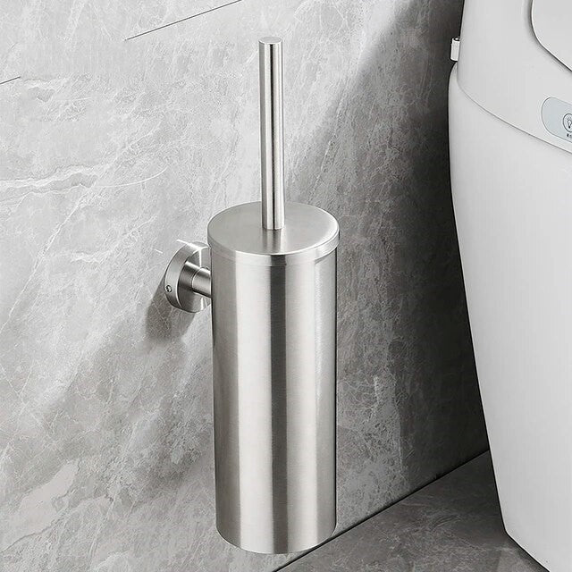 Maliben | Stylish Wall-Mounted Toilet Brush Holder - Made Of Stainless Steel