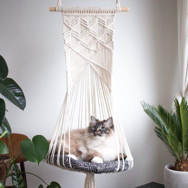 Maliben | Macrame Wall Hanging Cat Bed