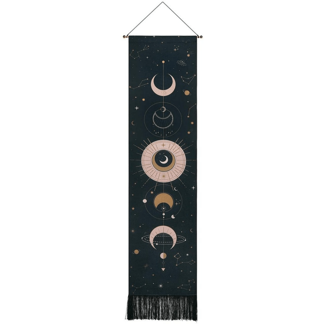Maliben | Moon Phases Wall Hanging Tapestry
