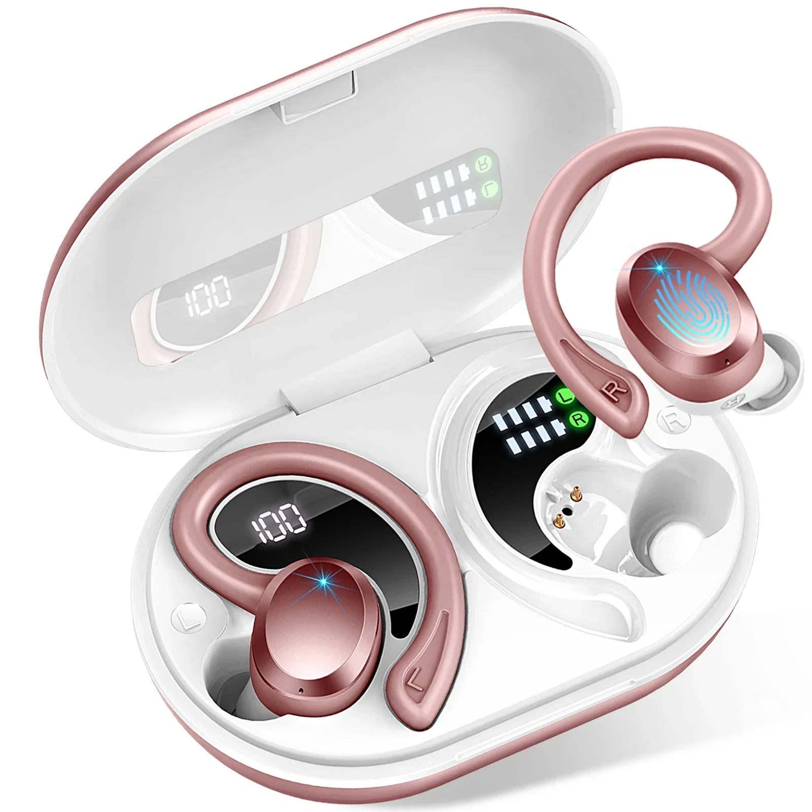 Maliben | Wireless Earbuds With Long Battery Life – Securefit – (1+1 Free)