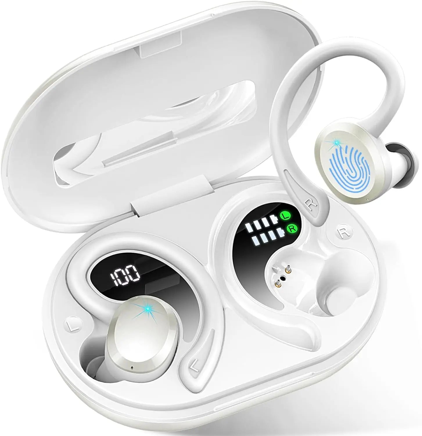 Maliben | Wireless Earbuds With Long Battery Life – Securefit – (1+1 Free)