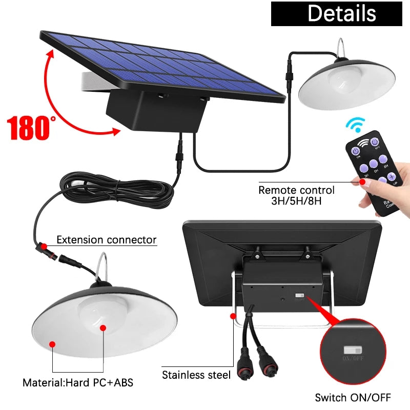 Maliben | Wireless Solar Led Lamp Set With Remote Control – Twinray