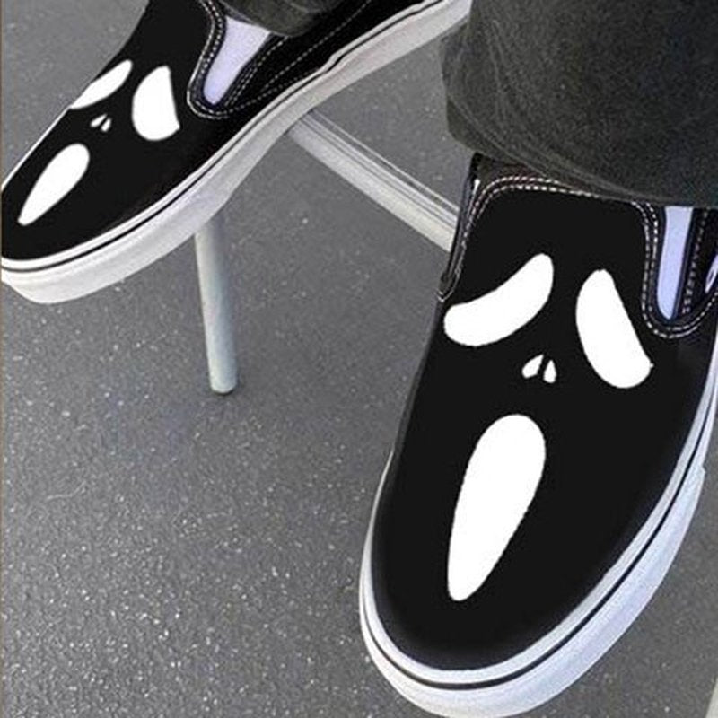 Maliben | Casual slip-ons made of canvas with skull