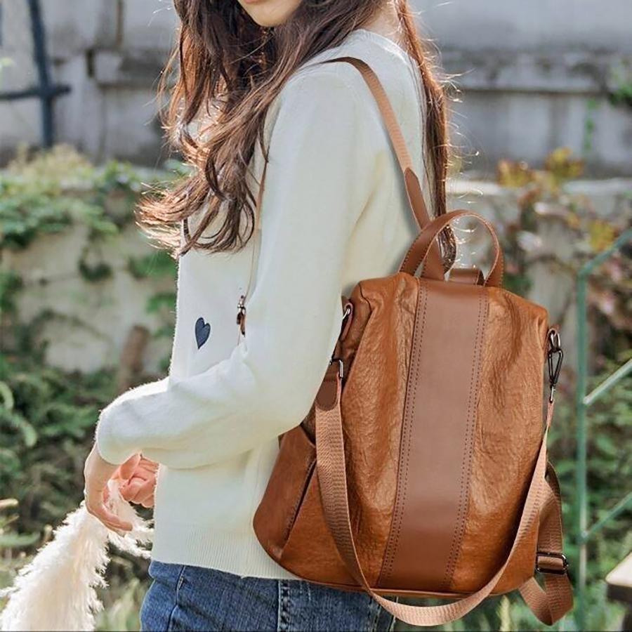Maliben | Women's Anti-Theft Leather Backpack