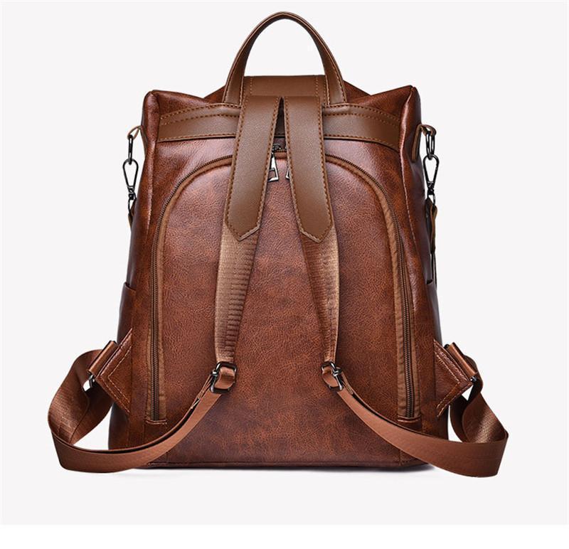 Maliben | Women's Anti-Theft Leather Backpack