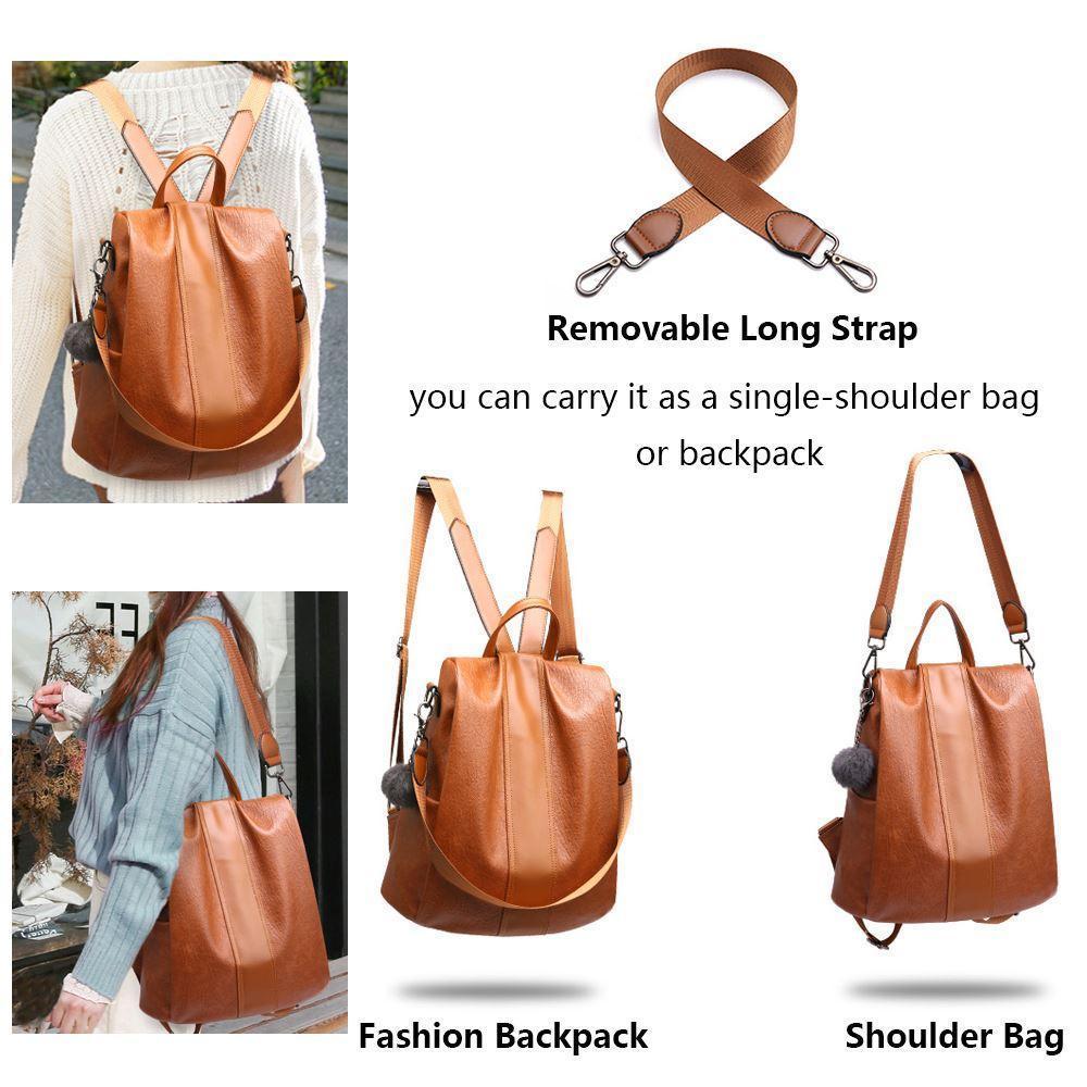 Maliben | Women's Anti-Theft Leather Backpack