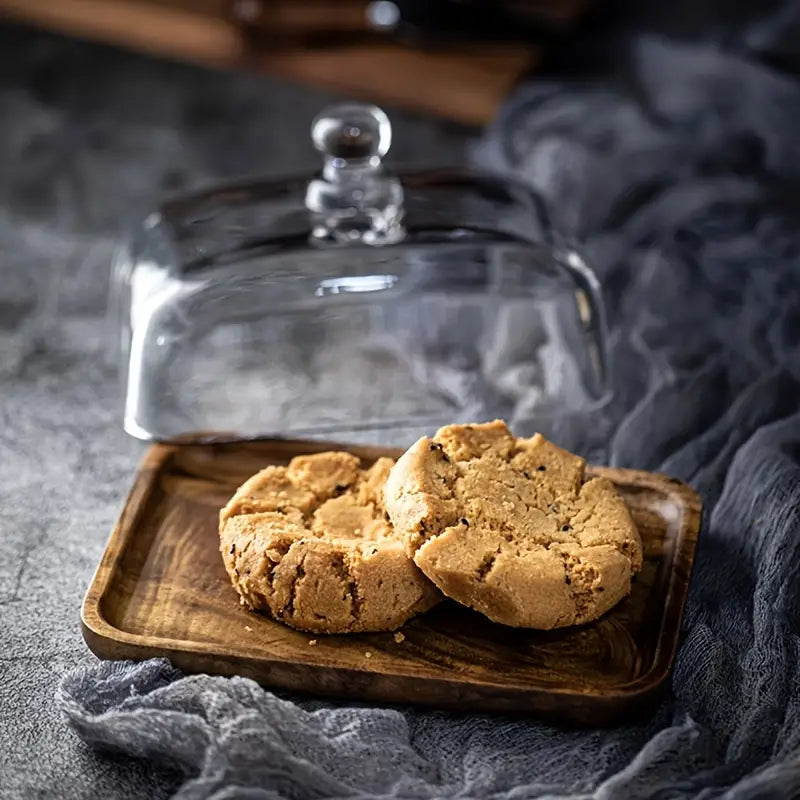 Maliben | Wood And Glass Butter Holder - Butterelegance