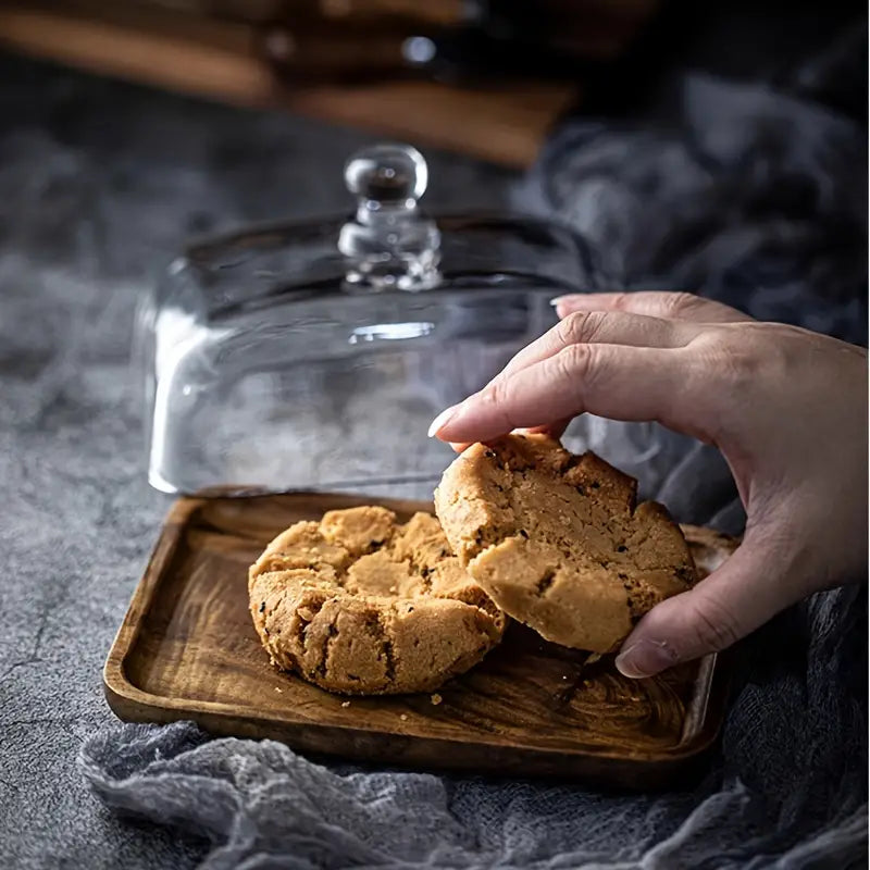 Maliben | Wood And Glass Butter Holder - Butterelegance