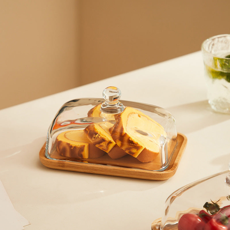 Maliben | Wood And Glass Butter Holder - Butterelegance