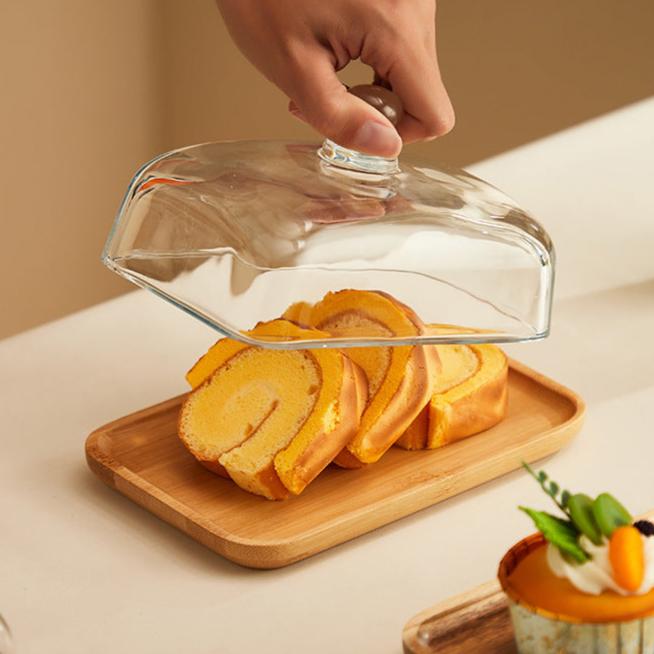 Maliben | Wood And Glass Butter Holder - Butterelegance