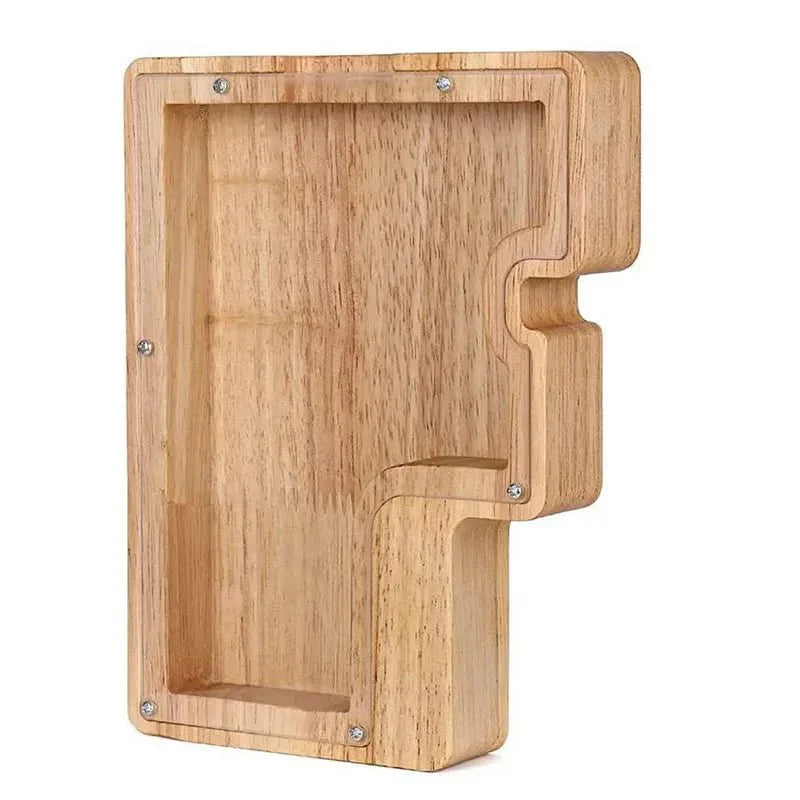 Maliben | Wooden Alphabet Letters 'Initial' Piggy Bank