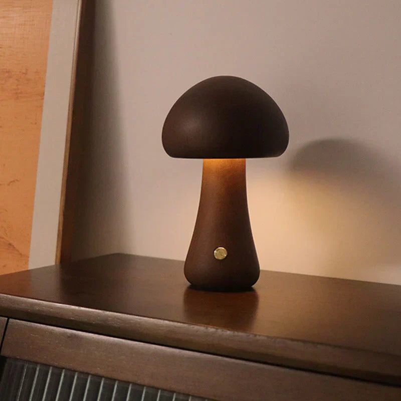 Maliben | Wooden Mushroom Led Night Light - Glowshroom