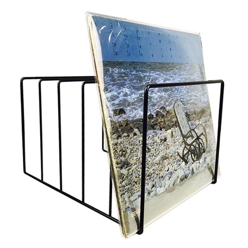 Maliben | Wrought Iron Book And Vinyl Stand