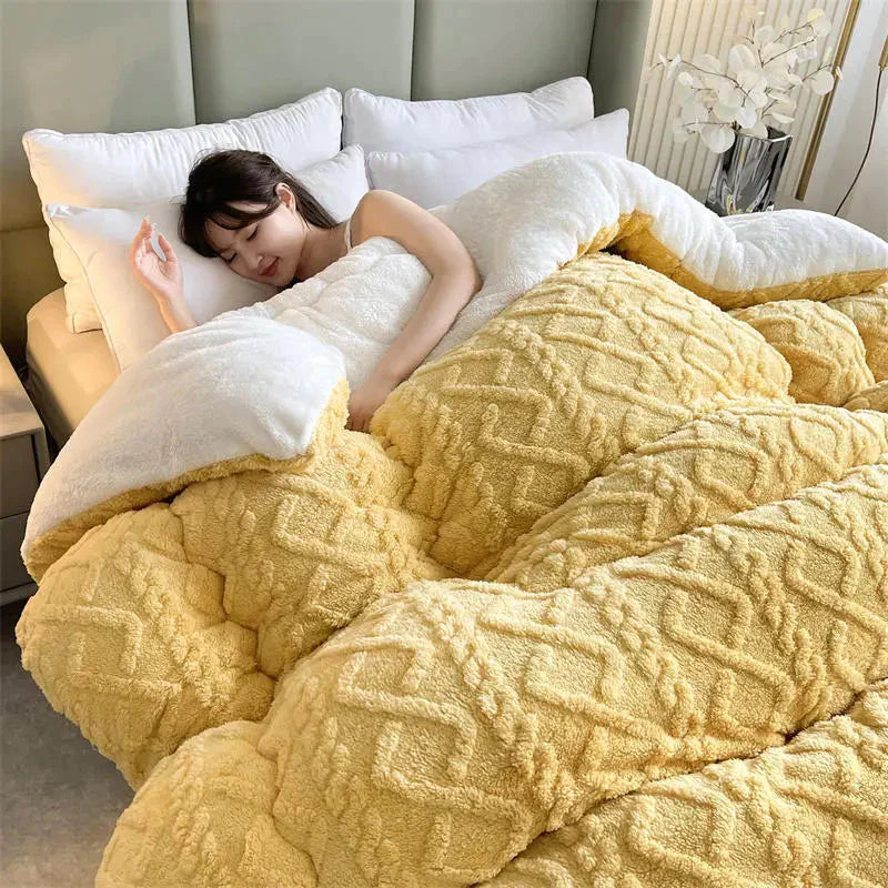 Maliben | Serenesleep Winter Duvet Cover - Luxury Cashmere Fleece Duvet For Ultimate Winter Comfort