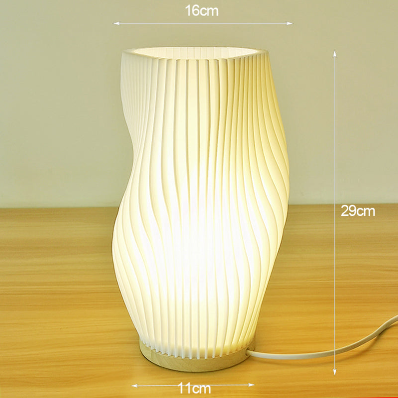 Maliben | Frenchlight Table Lamp - Elegant Pleated Table Lamp In French Cream For Atmospheric Spaces
